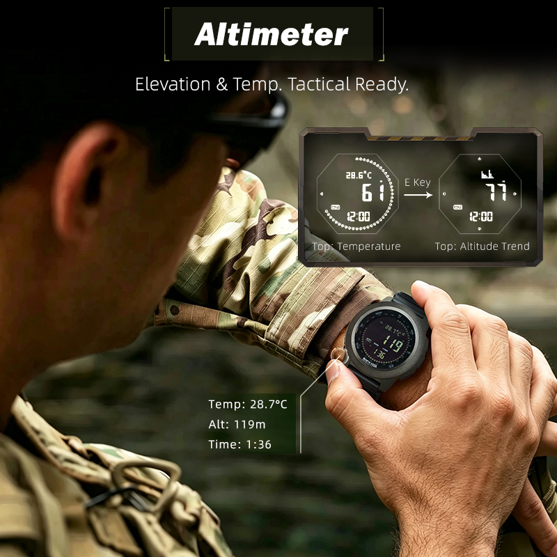 NORTH EDGE APACHE-CF Men Digit - огляд і ціна Altimeter Compass Watch