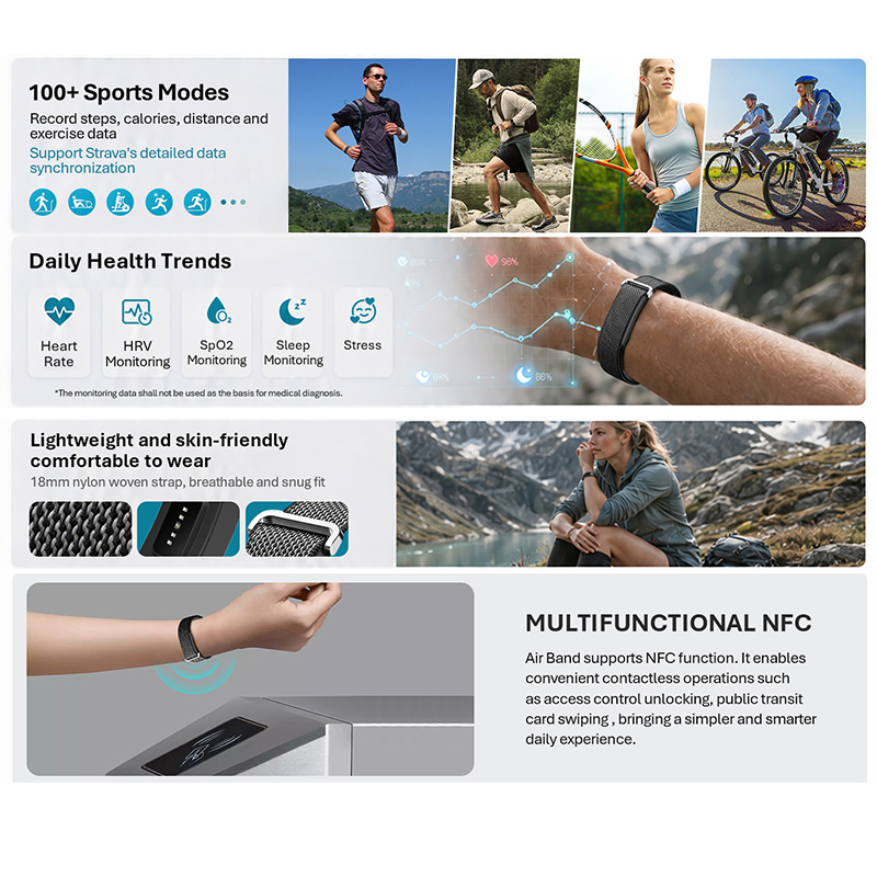 VALDUS Air Band Smart Bracelet - огляд і ціна Smartwatch Watches For Girls