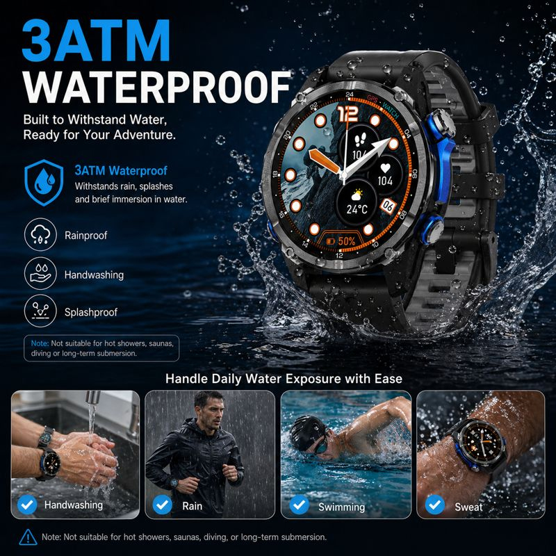 HD350 Pro Military Grade AGPS  - огляд і ціна Altimeter Compass Watch