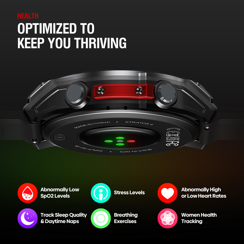 NEW Zeblaze Stratos 4 GPS Smar - огляд і ціна Altimeter Compass Watch