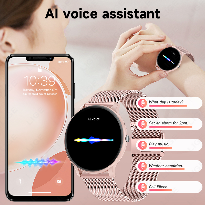LIGE Waterproof Women Smart Wa - огляд і ціна Watches Ladies Smartwatch